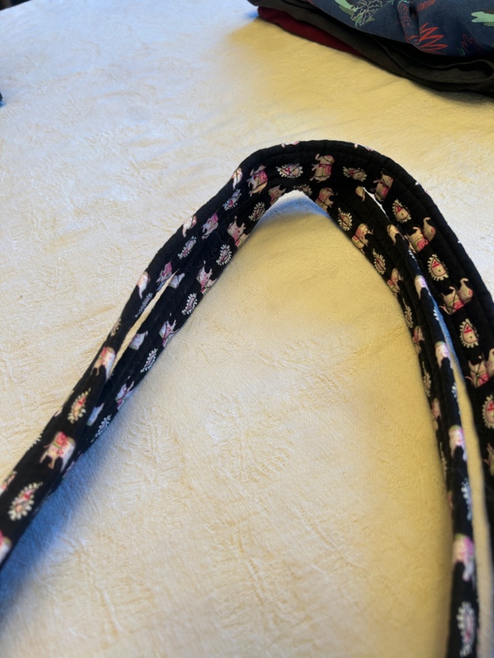 Vera Bradley Black and Pink Paisley Tote - Picture 3 of 7